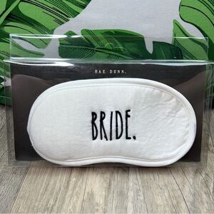 Rae Dunn BRIDE White Wedding Sleep Eye Mask MRS Wedding Bachelorette NEW IN BOX